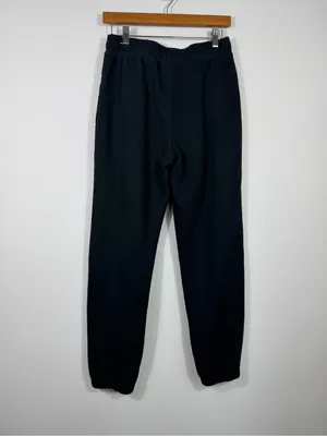 Jordan Flight Fleece Black Jogger Sweatpants Zip Pockets Men’s Small thumbnail 2