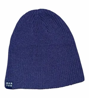 Burton Beanie Navy Blue Ribbed Knit Snowboard Ski Winter Hat Minimalist Outdoor thumbnail 1