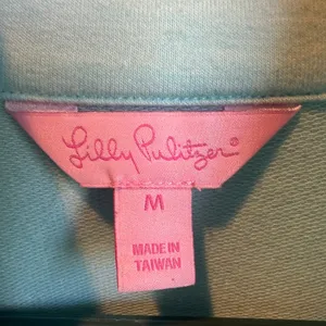 Lilly Pulitzer popover 1/2 Zip Cut Out Sleeves Size medium thumbnail 3