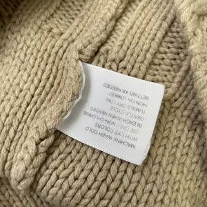 Arizona Jeans Y2K Cable Knit Cardigan Size Medium Tan Button Sweater Chunky Academia thumbnail 6