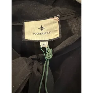 Tuckernuck NWT Black Marseille Caftan Dress XS Tie Neck Beach Cover-Up thumbnail 7