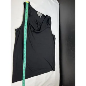 Anthropologie Women's Black Shirt/Tank-Top/Cowl Neck Sz S SKU 4098 thumbnail 7