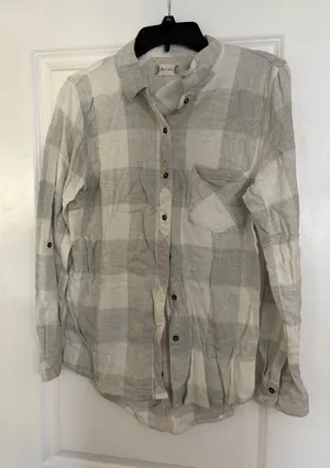 Altar'd State Plaid Flannel Shirt thumbnail 1