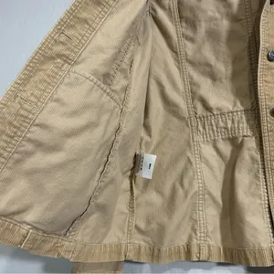 Eddie Bauer Corduroy Trucker Jacket Tan Large Cotton Western Cottagecore Top thumbnail 7