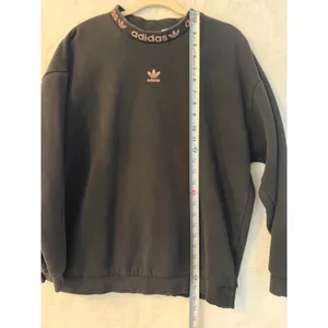 Adidas Originals Mock Neck Sweatshirt Black Pink Branded Collar GM1102 Womens S‎ thumbnail 2