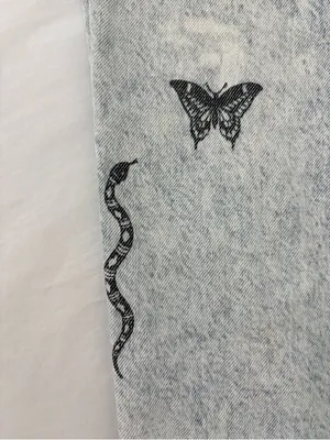 PacSun los angeles graphic jeans acid wash Skelton dreamland 28 thumbnail 12