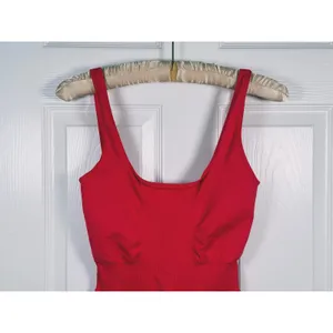 FP Movement Good Karma Runsie Romper XS/S Red Pink Gym Running Workout Sporty thumbnail 4