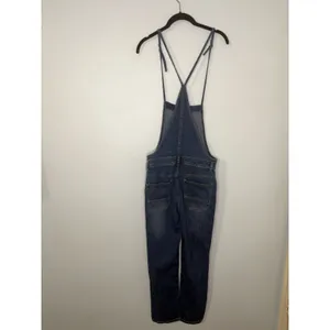 Miou Muse Dolly Overalls Women's Size Small Denim Blue Button Adjustable Straps thumbnail 3