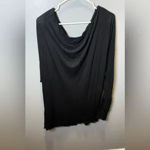 Free‎ People Beach Women's Long Sleeve Pullover Boat Neck Cover Up Size Large thumbnail 3