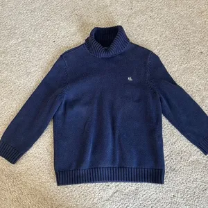 Lauren Ralph Lauren Vintage navy turtleneck sweater women size L (runs small) thumbnail 1