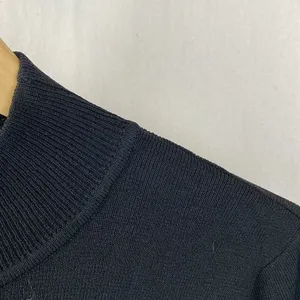 Fate Black Ribbed Knit Long Bell Sleeve Mock Turtleneck Sweater Top L thumbnail 5