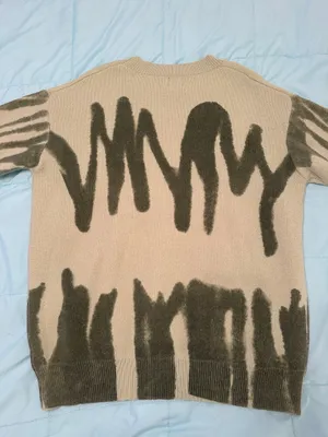 Princess Polly Katie Oversized Green Scribble Sweater thumbnail 5