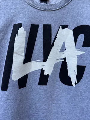 H&M LA NYC Graphic Sweatshirt Gray Crewneck Pullover Medium thumbnail 5