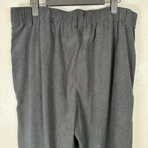 NEW Halara AuraCord Cloud Pants Womens Large Tall LT Black Corduroy Trousers thumbnail 4