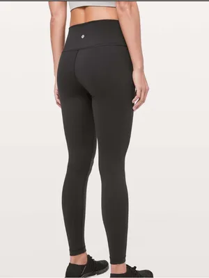 Lululemon Black Wunder Under High Rise Full On Luon 28” Inch Tights thumbnail 2