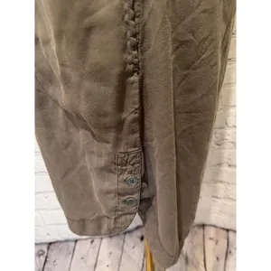 Prana Dress Womens Small Brown Mini Sleeveless Button Pocket Boho Travel thumbnail 3