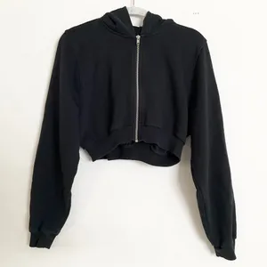 Alo Yoga Sweet Escape Zip Up Hoodie Black XS thumbnail 2