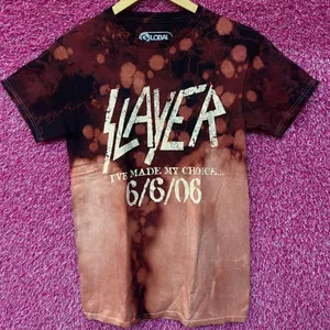 Slayer I’ve Made my Choice 666 Tie Dye Rock Tshirt size Small thumbnail 1