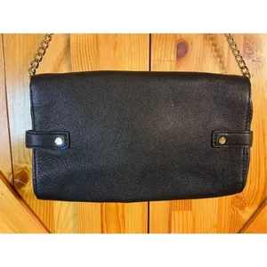 Michael Kors black leather chain purse (7838) thumbnail 3