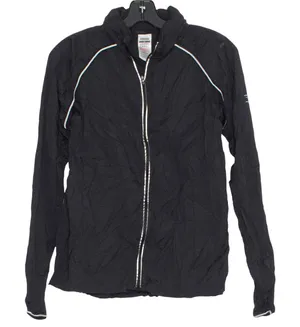 Gymshark Womens Jacket Speed Windbreaker Vented Packable Hood Black Size XS FK thumbnail 1