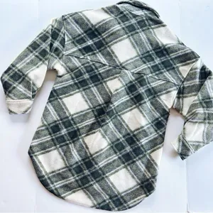 NEW Stradivarius Plaid Green Shacket Jacket Coat XS thumbnail 8