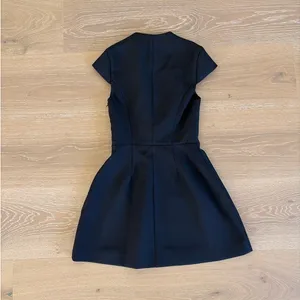 Showpo Mini Dress Low Cut Jacqui Size US 2 Black thumbnail 4