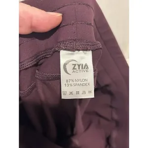 Zyia Active Unwind Jogger Pants Plum Purple Medium‎ Drawstring Pockets Cuffed thumbnail 7