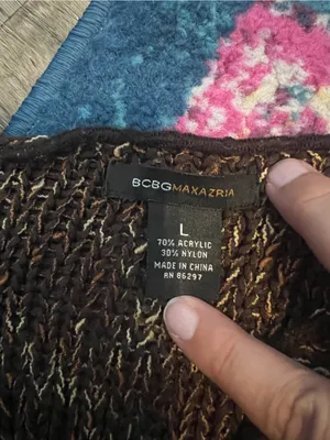 Bcbg maxarzia Women’s Brown Marled Button-Front Sweater thumbnail 7