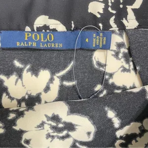 Polo Ralph Lauren Floral Black and Cream ruffle skirt size 4, Spring, Summer thumbnail 11