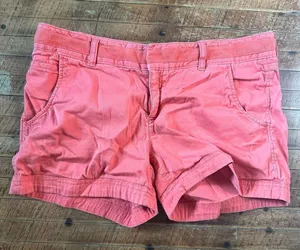 Athleta pink lightweight flowy sporty Athleisure shorts thumbnail 1