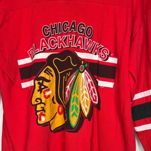 Chicago Blackhawks Vintage 90's T-Shirt Jersey Youth Large thumbnail 2