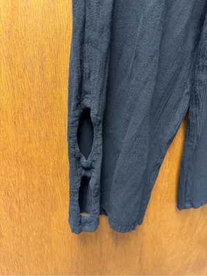 Oh My Gauze Cloud Cotton Cropped Pull On Cutout Pants Black 2 L/XL 12-14 NEW thumbnail 8