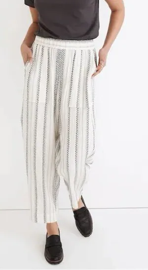 Madewell Lightspun Pull-On Balloon Pants in Antique Cream thumbnail 1