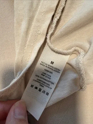 Garage Cream Cropped Tie-Front Top thumbnail 3