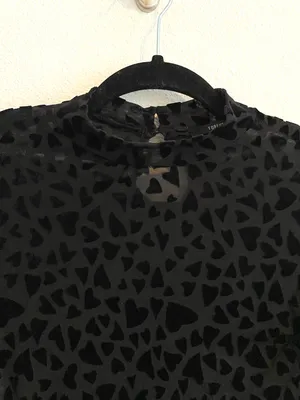 Black High Neck Velvet Bodysuit thumbnail 4
