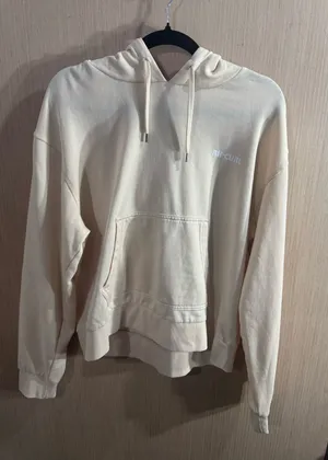 Rip Curl Cream Cropped Pullover Hoodie with Kangaroo Pocket Side Medium thumbnail 1