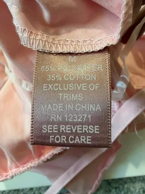 Croquette Light Pink Babydoll Cami Tank Top with Eyelet Trim and Bows thumbnail 7