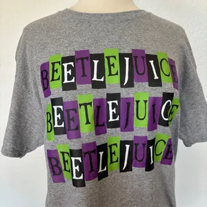 Jerzees Gray Beetlejuice Short Sleeve Graphic T-Shirt thumbnail 2