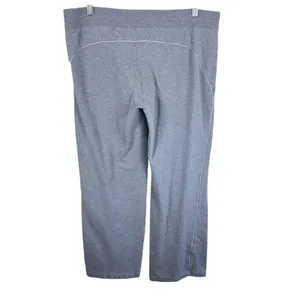 Nike Y2K Cotton Gray Straight Leg‎ Drawstring Lightweight Sweatpants Womens Sz L thumbnail 2