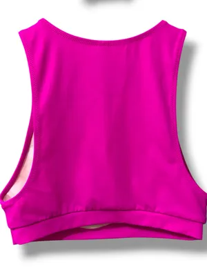 Victoria's Secret Set | NWOT Hot Pink Sports Bra & Geometric Crop Leggings (S) thumbnail 15