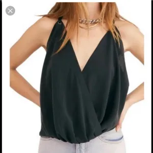 Free people slinky black top SZ medium thumbnail 11