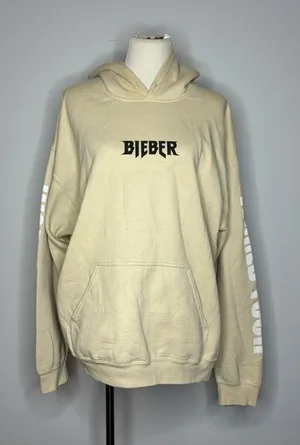 Gildan- Tan "Bieber" Purpose World Tour Sweatshirt thumbnail 1