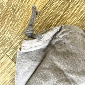 Miu miu small grey drawstring dust bag thumbnail 5