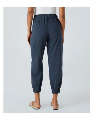 Halara XS Regular Navy Blue Cotton Elastic Waist Joggers thumbnail 2