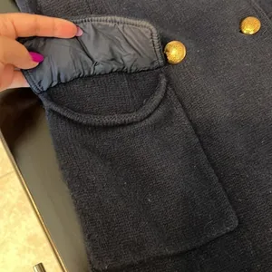 Lauren by Ralph Lauren Coatigan vintage Military coat sweater, LambsWool blend S thumbnail 10
