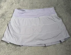 Lululemon pace rival skirt berry mist Active Pleated Tennis skort 4 reg thumbnail 1