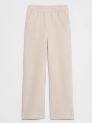 Banana Republic High-Rise Wide-Leg Crop Khaki Pant L COTTON thumbnail 4