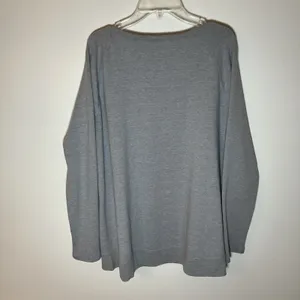 Southampton Long Sleeve French Terry T Shirt Gym Workout Gray Sweatshirt L‎ Soft thumbnail 2