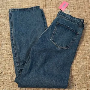 NEW Edikted Raquel Folded Jeans Size Medium Distressed NWT thumbnail 1