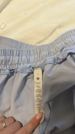 Light Blue Lululemon Hotty Hot Shorts 2.5" thumbnail 4